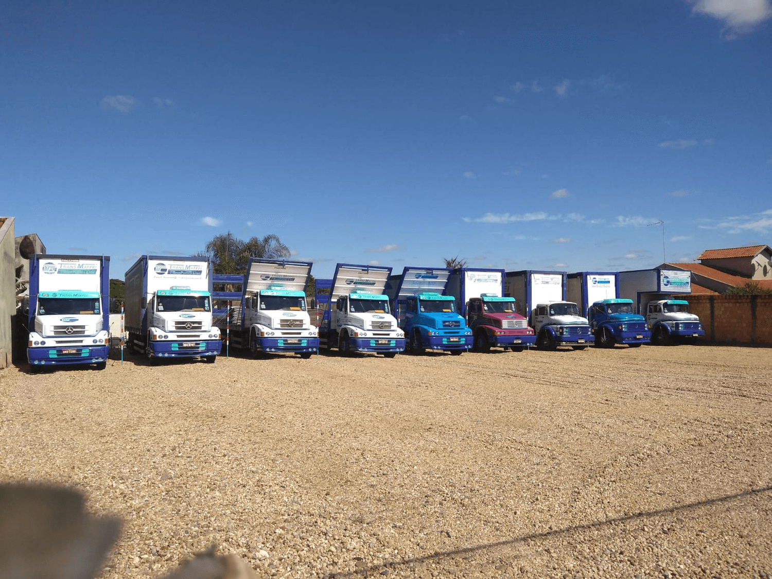 Veículo da frota da Transmaffei Transportes