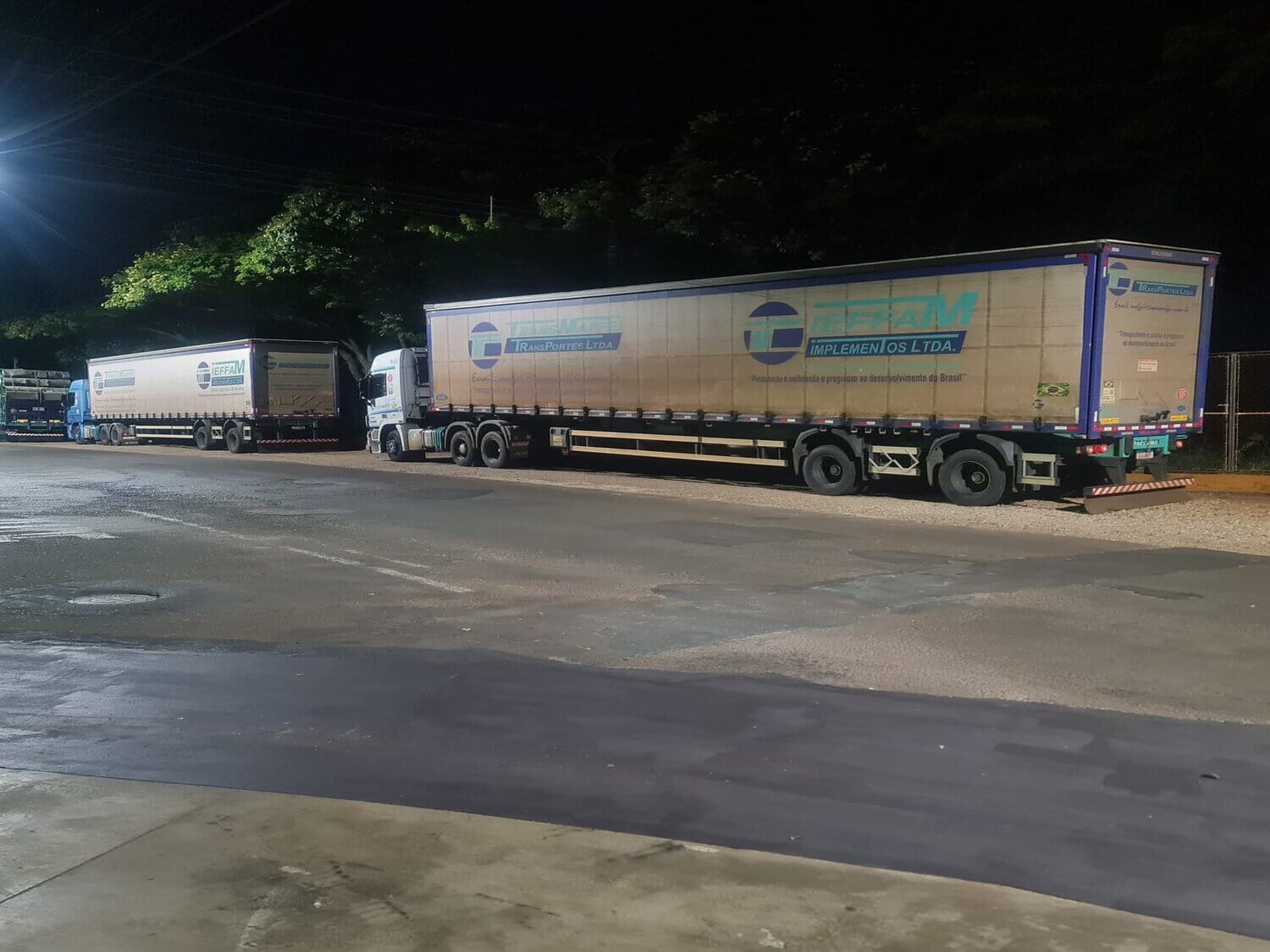 Veículo da frota da Transmaffei Transportes